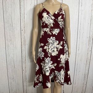 Strut & Bolt Wrap Dress Hi Low Floral Sleeveless Size Small